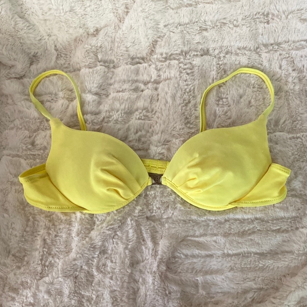 Yellow Bikini Top by Venus Swimwear, sz A